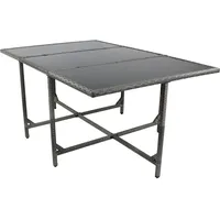 VCM 7-tlg Gartenmöbel Set Rattan Garten Set - Raloso grau H. 72 x B. 170 x T. 110 cm