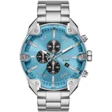 Diesel Spiked DZ4655 Herrenuhr aus Edelstahl blau