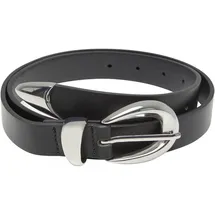 URBAN CLASSICS Chunky Buckle Loop Gürtel Polyurethan Schwarz/Silber L/XL
