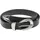 URBAN CLASSICS Chunky Buckle Loop Gürtel Polyurethan Schwarz/Silber L/XL