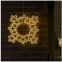 Konstsmide LED Fensterbild Schneeflocke Fensterdeko Außen 384 warmweiße LED