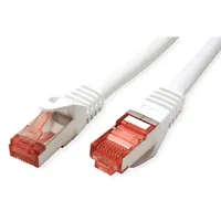 Roline Patchkabel Kat.6 S/FTP (PiMF), Component Level, LSOH, weiß,