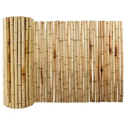 KARAT Bambus-Sichtschutzzaun - Vollrohr - Sichtschutz für Balkon, Terrasse oder Garten - Robust und witterungsbeständig (150 x 250 cm, Natur)