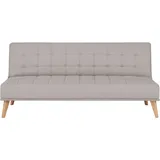 [en.casa] Schlafsofa Pukkila 180x86x81 cm Textil Hellgrau