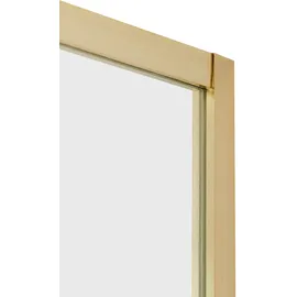 Beliani JUKATAN Duschkabine mit Schiebetür 90 x 185 cm Gold Sicherheitsglas