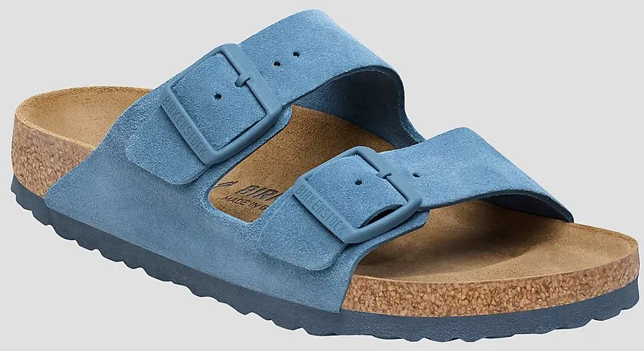 Birkenstock Arizona Suede Leather Sandalen elemental blue Gr. 39