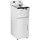 Royal Catering Friteuse Fritteuse mit Unterschrank (Kapazität 16 L, 6000 W, 400 V, 60–200 °C, 34 x 53 x 94 cm, Edelstahl, inkl. Korb und Deckel)