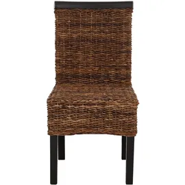 MCW Esszimmerstuhl Acireale Korbgeflecht dunkel 6er Set