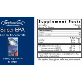 Allergy Research Group Super EPA Fischölkonzentrat Softgels 60 St.