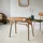 Tikamoon Schreibtisch Elena Teakholz massiv / Beige