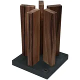 Kai Messer Magnet-Messerblock, Braun, Metall, 25x31x25 cm, Kochen, Küchenmesser, Messerblöcke