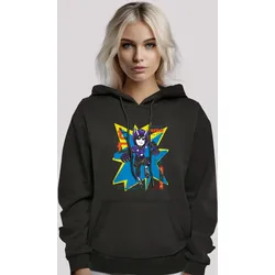 Kapuzenpullover F4NT4STIC "Big Hero 6 Hiro Manga", Damen, Gr. M, schwarz, Obermaterial: 65% Baumwolle, 35% Polyester, casual, relaxed fit, Langarm, Pullover, Premium Qualität
