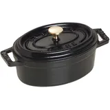 Staub Cocotte 11 cm oval schwarz (11011-25)