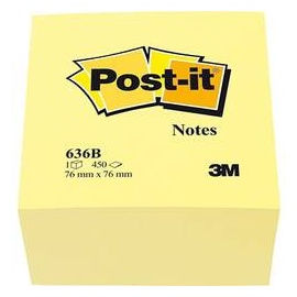 Post-it Haftnotizwürfel 636B gelb