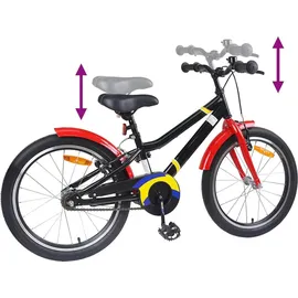 vidaXL Kinderfahrrad 24 Zoll rot/schwarz