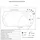 Home Deluxe Vital M Sitzbadewanne 76 x 153 cm (Vital M (liegend)Rec)