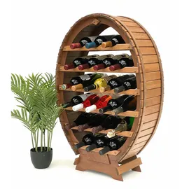 DanDiBo Ambiente Weinregal 62 x 90 x 24 cm Braun