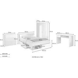 Parisot Jugendzimmer-Set "Most 75" Akazie-Weiß
