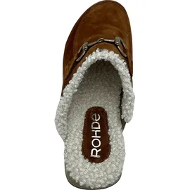 ROHDE Veloursleder Hausschuh mocca