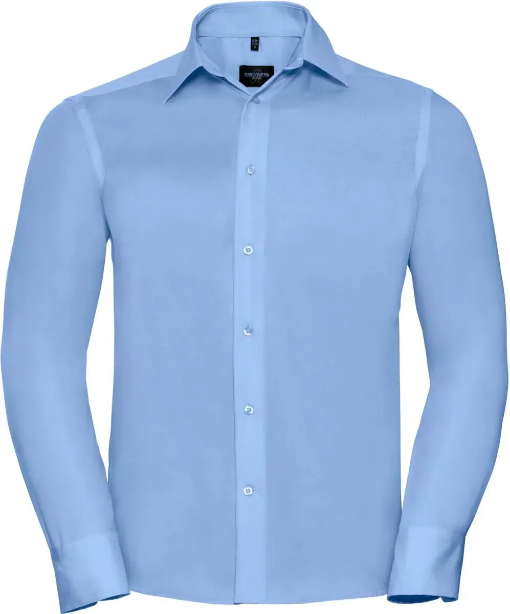 Russell Herren Hemd langarm bügelfrei R-958M-0 bright sky 3XL (47/48)
