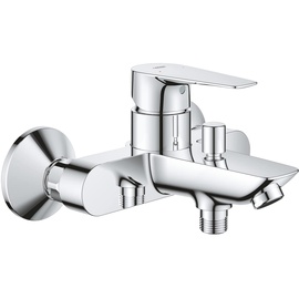 Grohe StartEdge Wannenarmatur (mit Temperaturbegrenzer, variable Mengenbegrenzung, automatische Umstellung, langlebig), chrom,