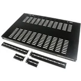 Startech Fachboden Stahl 19" schwarz tiefenverstellbar bis 80 kg