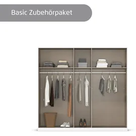 Rauch Wäscheschrank Avola 226 x 197 x 54 cm Braun/Schwarz