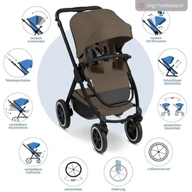 ABC-Design ABC Design 3in1 Kinderwagen-Set Samba 2 - inkl. Babywanne, OneSize - Beige