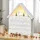 Homcom Adventskalender mit LED Lichtern und kleinem Dorf
