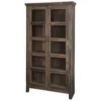 Chic Antique Grimaud Vitrinenschrank mit Glastüren, 100 x 40