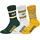 NFL Green Bay Packers 3pk Crew Socks bunt|gelb 43/46