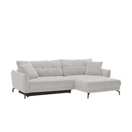 bobb Eckcouch Webstoff 2-Sitzer Grau