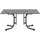 Siena Garden Sola Klapptisch 140 x 90 x 71 cm silber/dark stone