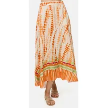 pm selected Maxirock Damen Batik Orange Einheitsgröße
