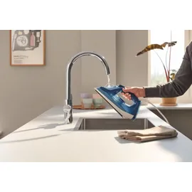 Grohe Starter Kit Blue Pure BauCurve Spültischb. mit Ultrasafe-Filter chrom
