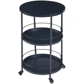 [en.casa] Servierwagen Munkedal Metall Schwarz