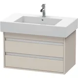 Duravit Waschtischunterschrank 2 Auszüge 80 x 48 x 45,5 cm Taupe Matt