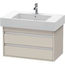 Duravit Waschtischunterschrank 2 Auszüge 80 x 48 x 45,5 cm Taupe Matt