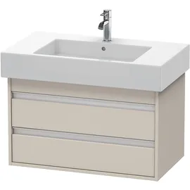 Duravit Waschtischunterschrank 2 Auszüge 80 x 48 x 45,5 cm Taupe Matt