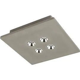 GLOBO LED Decken Leuchte Schlaf Gäste Zimmer Beton Dielen Lampe Chrom