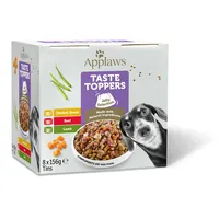Applaws Premium Natürlich Nassfutter für Hunde, getreidefreies Huhn, Rind und Lamm in Gelee 8 x 156g Dose