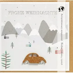 PERLEBERG Weihnachtskarte Moments Collection Kork 7228435-2 Auto