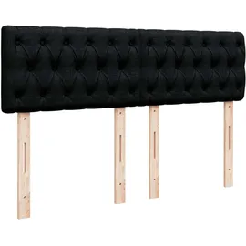 vidaXL Boxspringbett 140 x 200 cm Schwarz