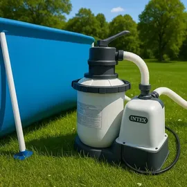 Intex Sandfilterpumpe Krystal Clear Weiß 4 mm