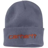 Carhartt Herren Knit Insulated Logo Graphic Cuffed Beanie Hut für kaltes Wetter, Blau, Einheitsgröße - Einheitsgröße