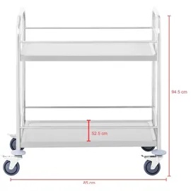 Royal Catering Servierwagen - 2 Ablagen: 82 x 50 kg -