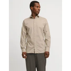 JACK & JONES Langarmhemd Beige M