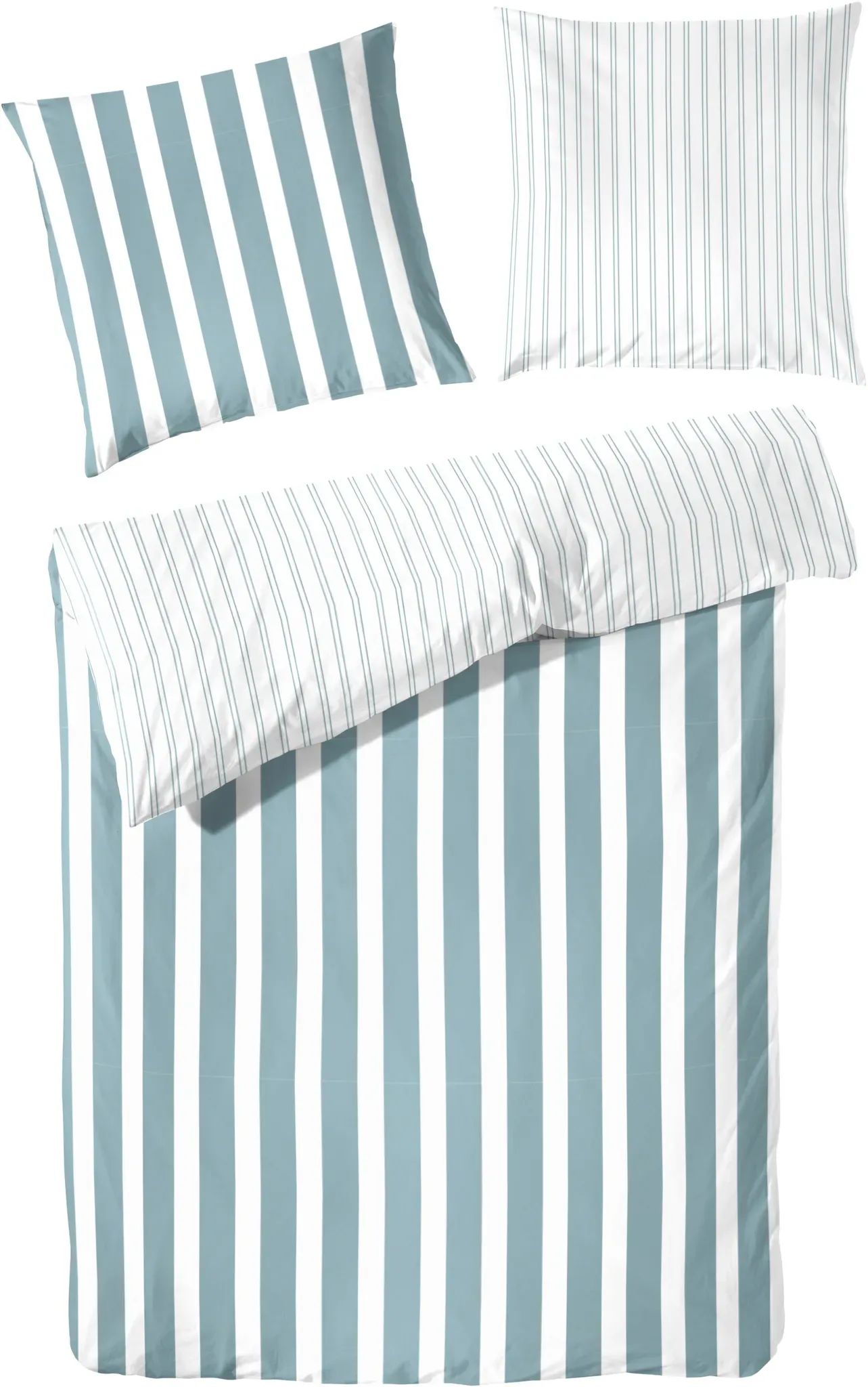 Bettwäsche PERKAL Streifen (BT 135x200 cm) - bunt - BT 135x200 cm