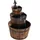 vidaXL Gartenbrunnen mit Pumpe 60x60x94 cm Braun