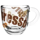 Espressotasse Glas Braun